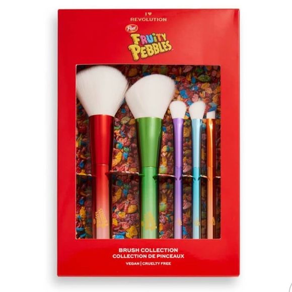 💐NIB💐 Limited Edition Fruitu Pebbles Makeup Brush Set - Picture 1 of 2